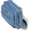 image:imageBaggallini Triple Zip Small Crossbody Bag for Women  Lightweight Convertible Fanny Pack Belt BagCornflower