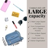 image:imageBaggallini Triple Zip Small Crossbody Bag for Women  Lightweight Convertible Fanny Pack Belt BagCornflower