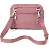 image:imageBaggallini Triple Zip Small Crossbody Bag for Women  Lightweight Convertible Fanny Pack Belt BagDusty Mauve