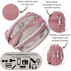 image:imageBaggallini Triple Zip Small Crossbody Bag for Women  Lightweight Convertible Fanny Pack Belt BagDusty Mauve