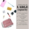 image:imageBaggallini Triple Zip Small Crossbody Bag for Women  Lightweight Convertible Fanny Pack Belt BagDusty Mauve