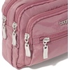 image:imageBaggallini Triple Zip Small Crossbody Bag for Women  Lightweight Convertible Fanny Pack Belt BagDusty Mauve