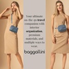 image:imageBaggallini Triple Zip Small Crossbody Bag for Women  Lightweight Convertible Fanny Pack Belt BagHibiscus Pink