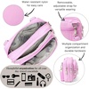 image:imageBaggallini Triple Zip Small Crossbody Bag for Women  Lightweight Convertible Fanny Pack Belt BagHibiscus Pink