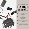 image:imageBaggallini Triple Zip Small Crossbody Bag for Women  Lightweight Convertible Fanny Pack Belt BagLavender Surf