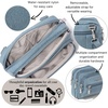 image:imageBaggallini Triple Zip Small Crossbody Bag for Women  Lightweight Convertible Fanny Pack Belt BagLight Indigo Denim