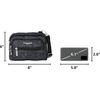 image:imageBaggallini Triple Zip Small Crossbody Bag for Women  Lightweight Convertible Fanny Pack Belt BagMidnight Blossom Print