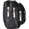 image:imageBaggallini Triple Zip Small Crossbody Bag for Women  Lightweight Convertible Fanny Pack Belt BagMidnight Blossom Print