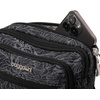 image:imageBaggallini Triple Zip Small Crossbody Bag for Women  Lightweight Convertible Fanny Pack Belt BagMidnight Blossom Print