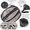 image:imageBaggallini Triple Zip Small Crossbody Bag for Women  Lightweight Convertible Fanny Pack Belt BagMidnight Blossom Print