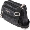 image:imageBaggallini Triple Zip Small Crossbody Bag for Women  Lightweight Convertible Fanny Pack Belt BagMidnight Blossom Print
