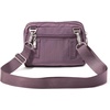 image:imageBaggallini Triple Zip Small Crossbody Bag for Women  Lightweight Convertible Fanny Pack Belt BagMisty Purple