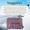 image:imageBaggallini Triple Zip Small Crossbody Bag for Women  Lightweight Convertible Fanny Pack Belt BagMisty Purple