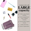 image:imageBaggallini Triple Zip Small Crossbody Bag for Women  Lightweight Convertible Fanny Pack Belt BagMisty Purple