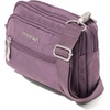 image:imageBaggallini Triple Zip Small Crossbody Bag for Women  Lightweight Convertible Fanny Pack Belt BagMisty Purple