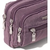 image:imageBaggallini Triple Zip Small Crossbody Bag for Women  Lightweight Convertible Fanny Pack Belt BagMisty Purple
