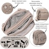 image:imageBaggallini Triple Zip Small Crossbody Bag for Women  Lightweight Convertible Fanny Pack Belt BagMoonrock Puff