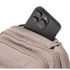 image:imageBaggallini Triple Zip Small Crossbody Bag for Women  Lightweight Convertible Fanny Pack Belt BagMoonrock Puff