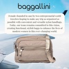 image:imageBaggallini Triple Zip Small Crossbody Bag for Women  Lightweight Convertible Fanny Pack Belt BagMoonrock Puff