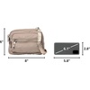 image:imageBaggallini Triple Zip Small Crossbody Bag for Women  Lightweight Convertible Fanny Pack Belt BagMoonrock Puff
