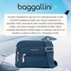 image:imageBaggallini Triple Zip Small Crossbody Bag for Women  Lightweight Convertible Fanny Pack Belt BagPacific