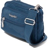 image:imageBaggallini Triple Zip Small Crossbody Bag for Women  Lightweight Convertible Fanny Pack Belt BagPacific