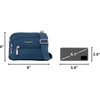 image:imageBaggallini Triple Zip Small Crossbody Bag for Women  Lightweight Convertible Fanny Pack Belt BagPacific