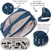 image:imageBaggallini Triple Zip Small Crossbody Bag for Women  Lightweight Convertible Fanny Pack Belt BagPacific