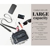 image:imageBaggallini Triple Zip Small Crossbody Bag for Women  Lightweight Convertible Fanny Pack Belt BagPewter Floral