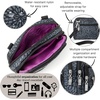 image:imageBaggallini Triple Zip Small Crossbody Bag for Women  Lightweight Convertible Fanny Pack Belt BagPewter Floral
