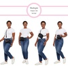 image:imageBaggallini Triple Zip Small Crossbody Bag for Women  Lightweight Convertible Fanny Pack Belt BagStone
