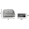 image:imageBaggallini Triple Zip Small Crossbody Bag for Women  Lightweight Convertible Fanny Pack Belt BagStone