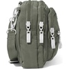 image:imageBaggallini Triple Zip Small Crossbody Bag for Women  Lightweight Convertible Fanny Pack Belt BagThyme
