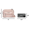 image:imageBaggallini Triple Zip Small Crossbody Bag for Women  Lightweight Convertible Fanny Pack Belt BagWoodrose