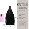 image:imageBaggallini Womens Central Park Sling 12x7 Crossbody Bag WConvertible Adjustable Shoulder StrapBlack Faux Shearling
