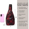 image:imageBaggallini Womens Central Park Sling 12x7 Crossbody Bag WConvertible Adjustable Shoulder StrapCrimson Tartan