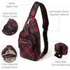 image:imageBaggallini Womens Central Park Sling 12x7 Crossbody Bag WConvertible Adjustable Shoulder StrapCrimson Tartan