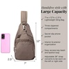 image:imageBaggallini Womens Central Park Sling 12x7 Crossbody Bag WConvertible Adjustable Shoulder StrapDark Umber Heritage