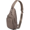 image:imageBaggallini Womens Central Park Sling 12x7 Crossbody Bag WConvertible Adjustable Shoulder StrapDark Umber Heritage