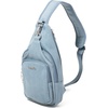 image:imageBaggallini Womens Central Park Sling 12x7 Crossbody Bag WConvertible Adjustable Shoulder StrapLight Indigo Denim