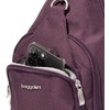 image:imageBaggallini Womens Central Park Sling 12x7 Crossbody Bag WConvertible Adjustable Shoulder StrapPlum Heritage