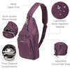 image:imageBaggallini Womens Central Park Sling 12x7 Crossbody Bag WConvertible Adjustable Shoulder StrapPlum Heritage
