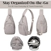 image:imageBaggallini Womens Central Park Sling 12x7 Crossbody Bag WConvertible Adjustable Shoulder StrapStone Heritage