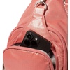 image:imageBaggallini Womens Central Park Sling 12x7 Crossbody Bag WConvertible Adjustable Shoulder StrapTerracotta Gloss Ripstop