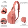 image:imageBaggallini Womens Central Park Sling 12x7 Crossbody Bag WConvertible Adjustable Shoulder StrapTerracotta Gloss Ripstop