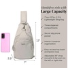 image:imageBaggallini Womens Central Park Sling 12x7 Crossbody Bag WConvertible Adjustable Shoulder StrapVanilla Heritage