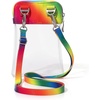 image:imageBaggallini Womens Clear Explorer CrossbodyClear Rainbow Pride