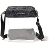image:imageBaggallini Womens Clear Explorer CrossbodyMidnight Blossom