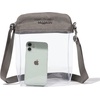 image:imageBaggallini Womens Clear Explorer CrossbodySterling Shimmer