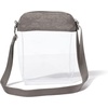image:imageBaggallini Womens Clear Explorer CrossbodySterling Shimmer